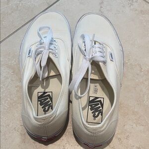 Vans Classic White Lace-Up Sneakers